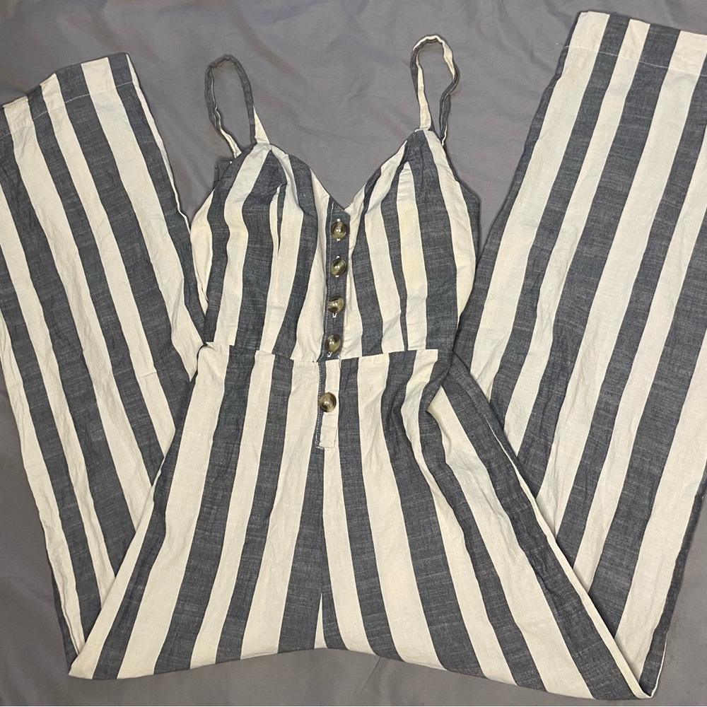 Stripe Jumpsuit